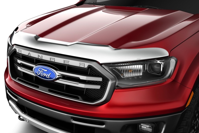 Ford Ranger Hood Deflector - Husky Liners - Aeroskin - Chrome - 2024+
